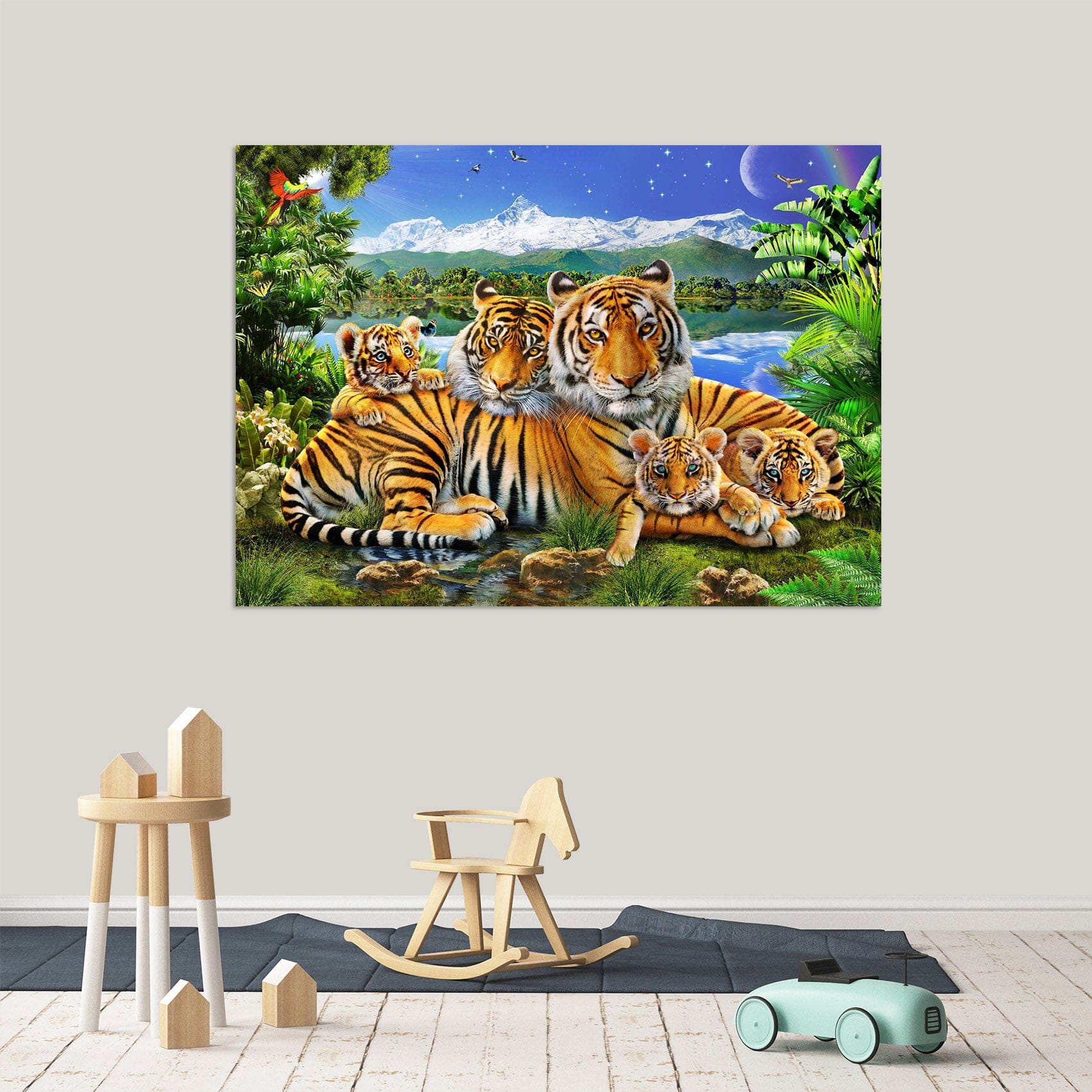 3D Loving Tigers 012 Adrian Chesterman Wall Sticker Wallpaper AJ Wallpaper 2 