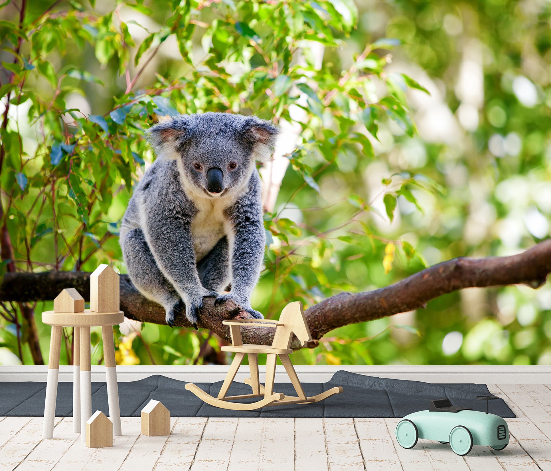 3D Koala Tree 229 Wall Murals