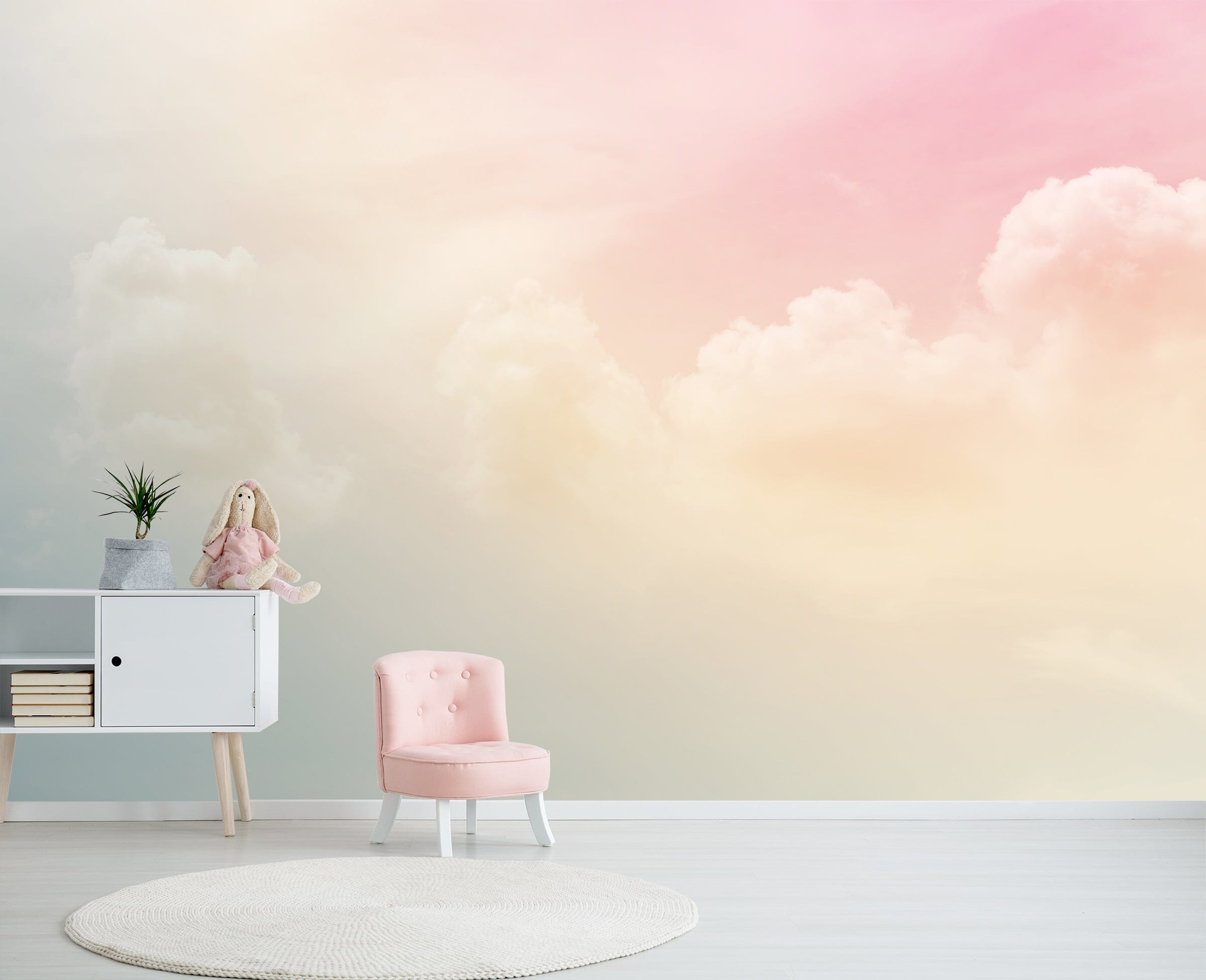 3D Pink Cloud 32 Wall Murals Wallpaper AJ Wallpaper 2 