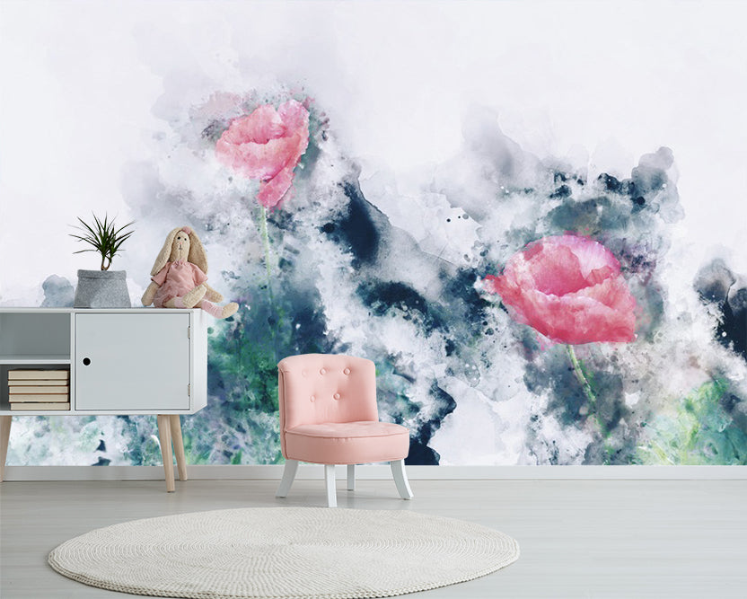 3D Flower Fog WC543 Wall Murals