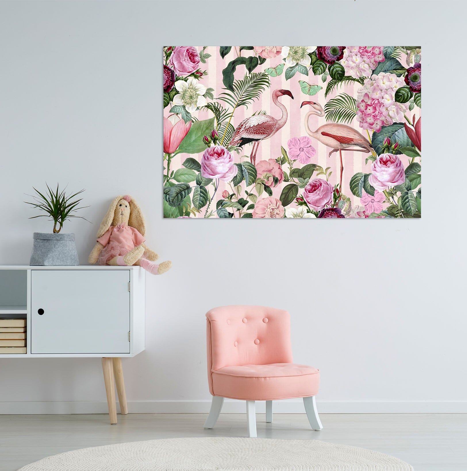 3D Pink Flamingo 019 Andrea haase Wall Sticker Wallpaper AJ Wallpaper 2 