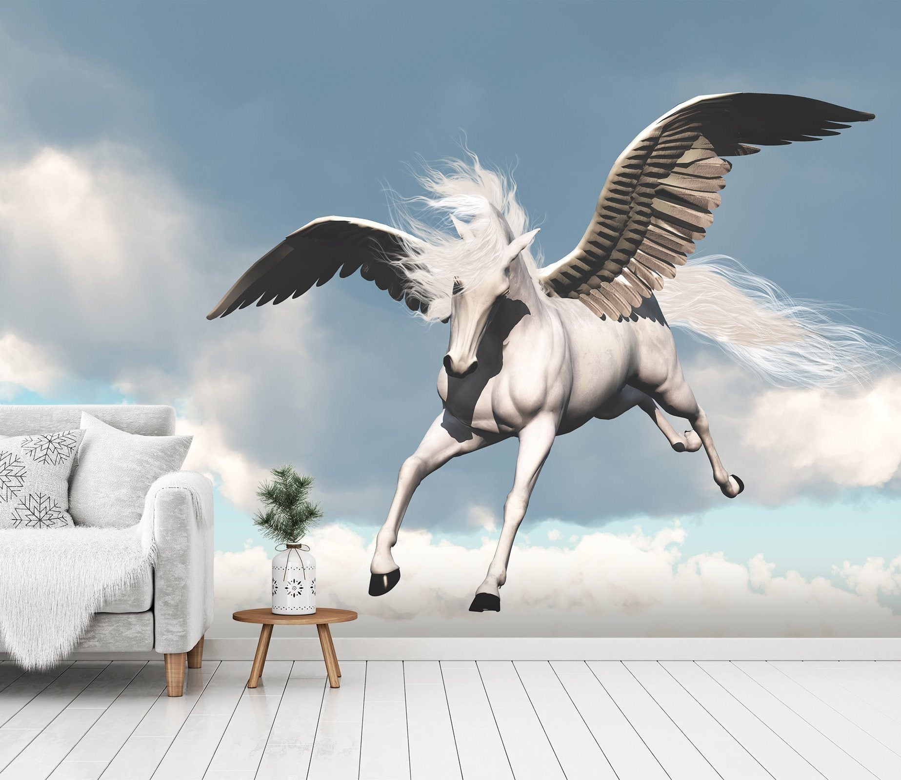 3D Sky Pegasus 124 Wallpaper AJ Wallpaper 