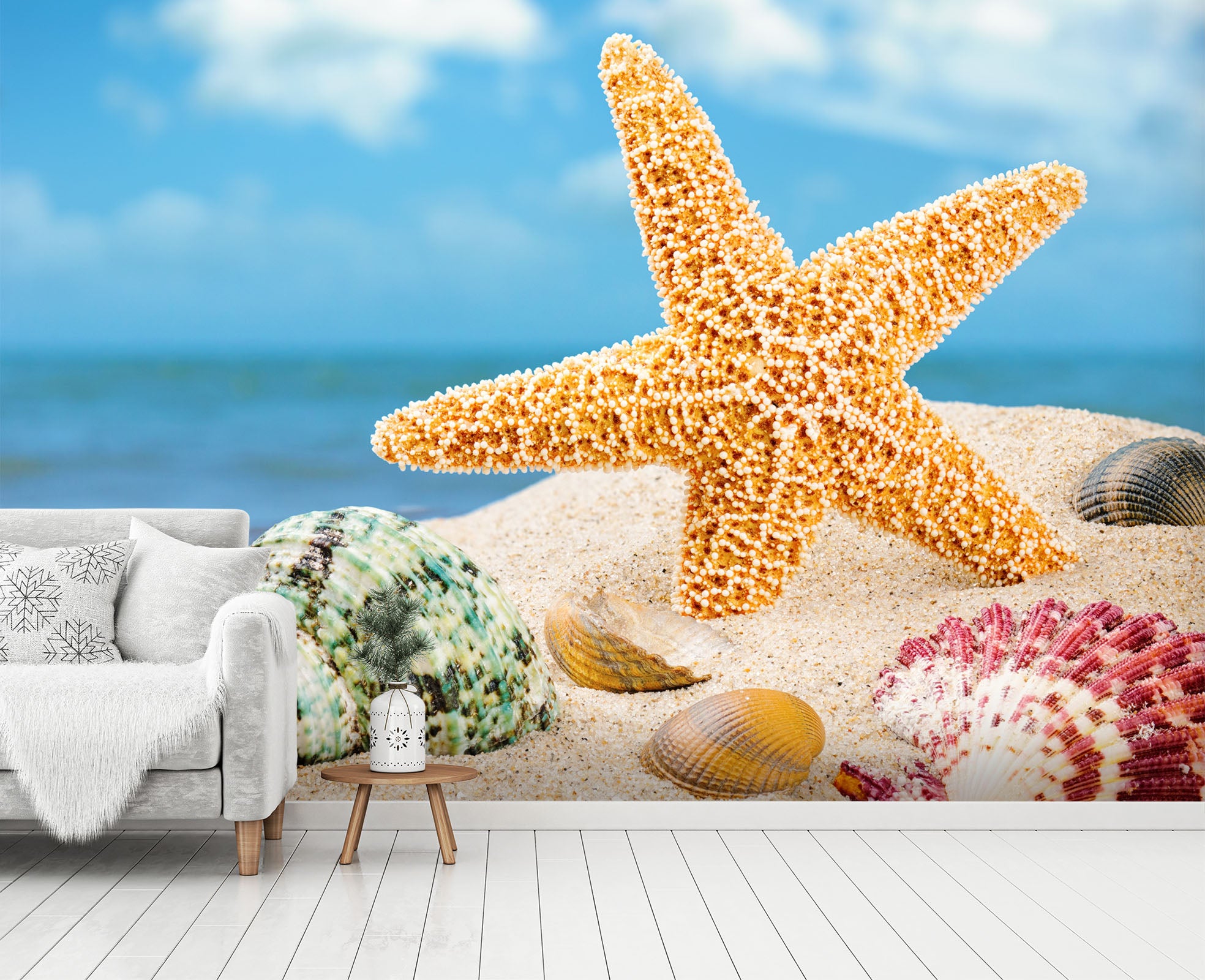 3D Starfish Shell 400 Wall Murals