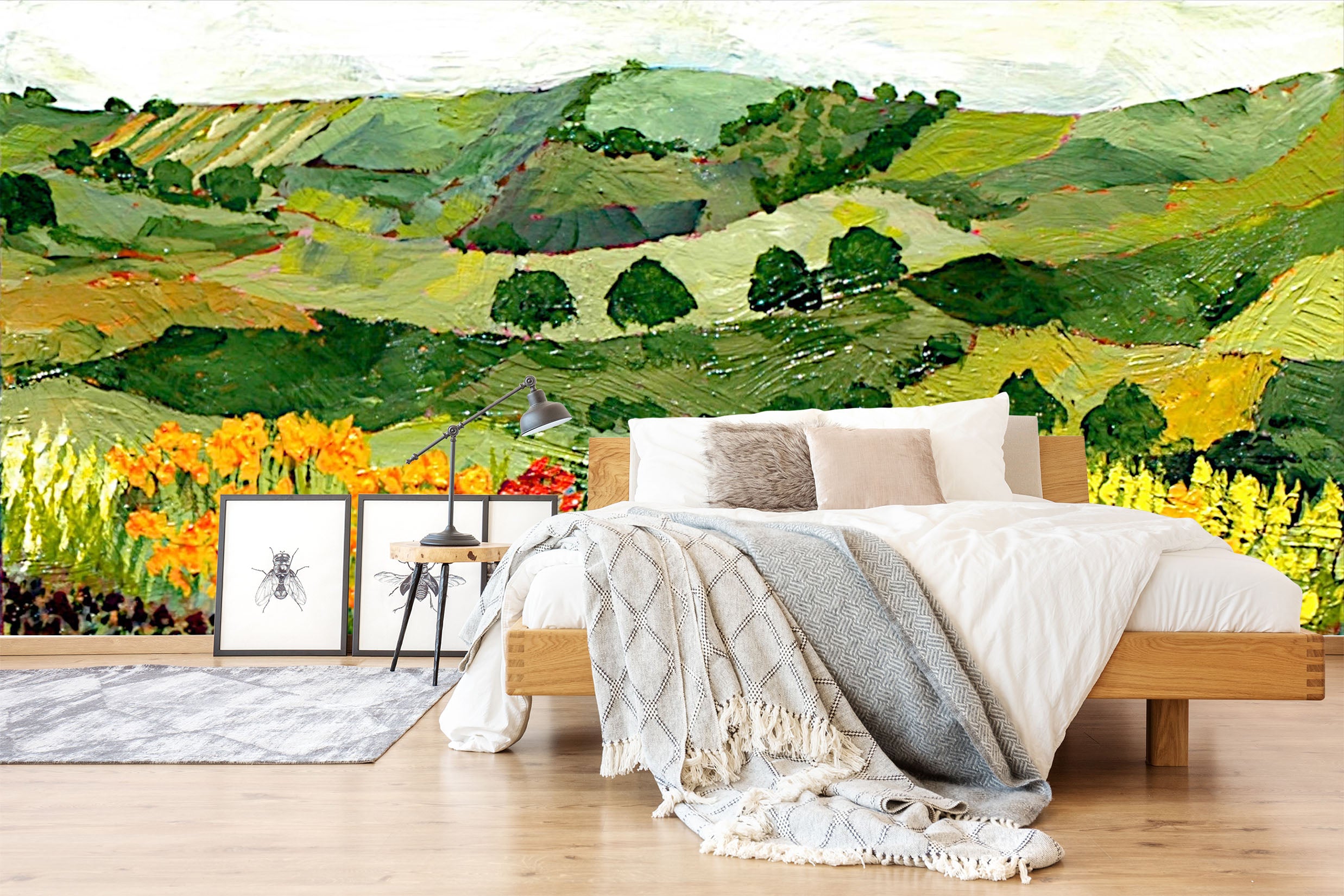 3D Colorful Garden 128 Allan P. Friedlander Wall Mural Wall Murals