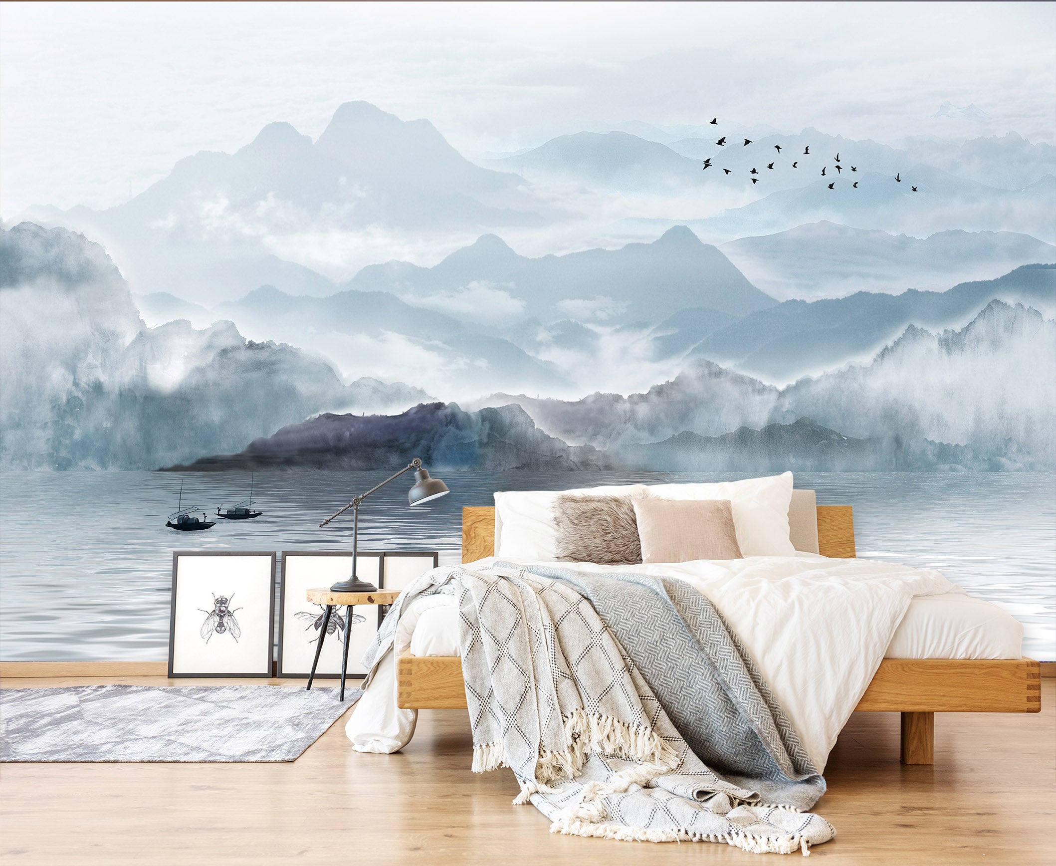 3D Mountain River 1416 Wall Murals