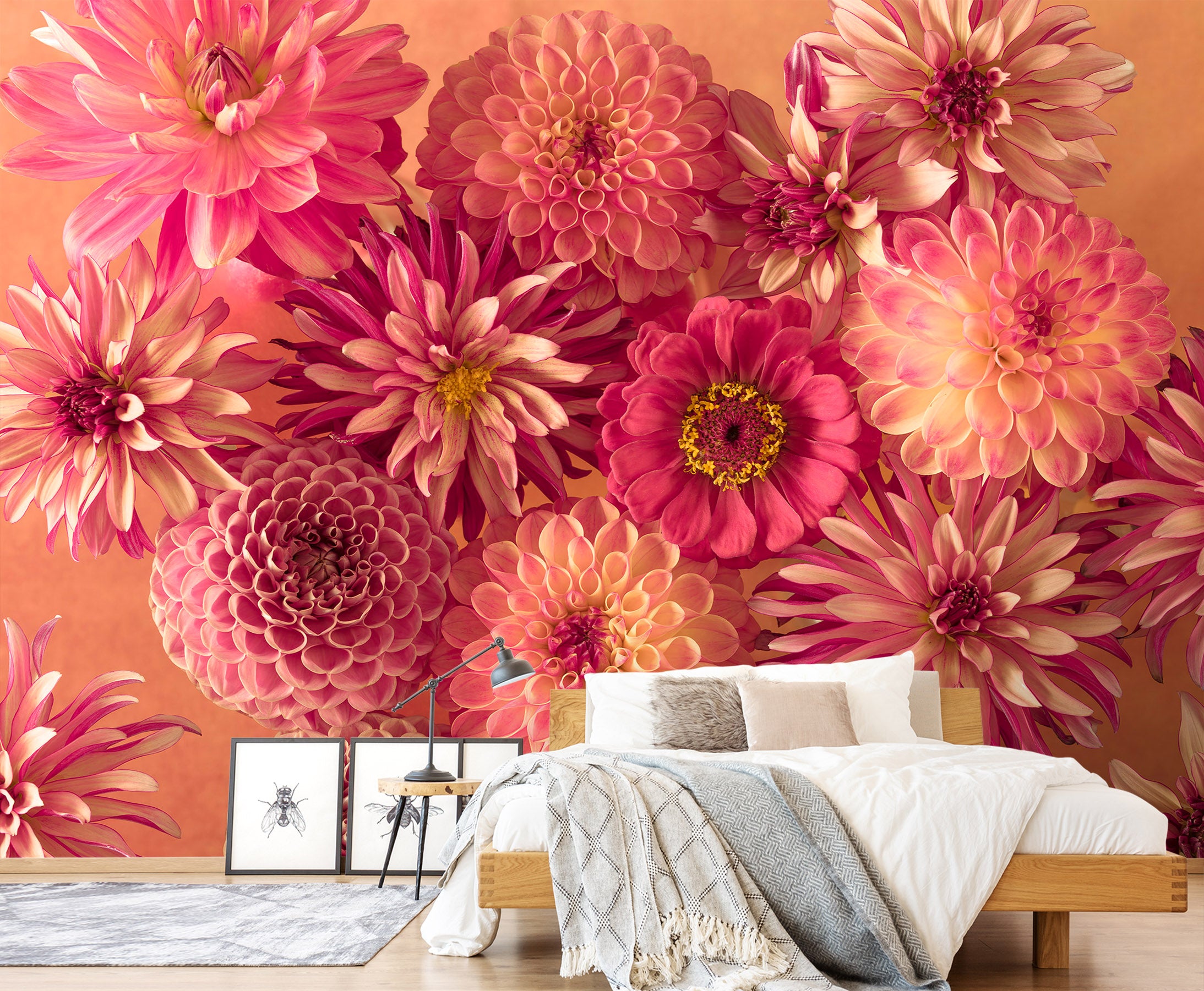 3D Bright Flowers 6126 Assaf Frank Wall Mural Wall Murals