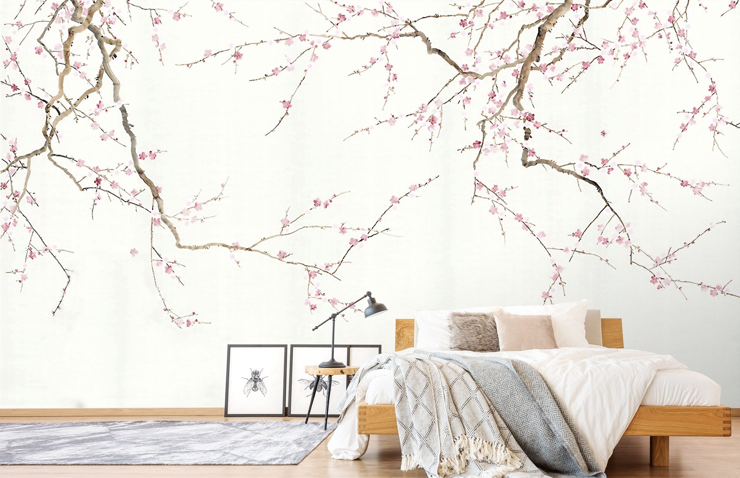 3D Hand Painted Plum Blossom 061 Wall Murals Wallpaper AJ Wallpaper 2 