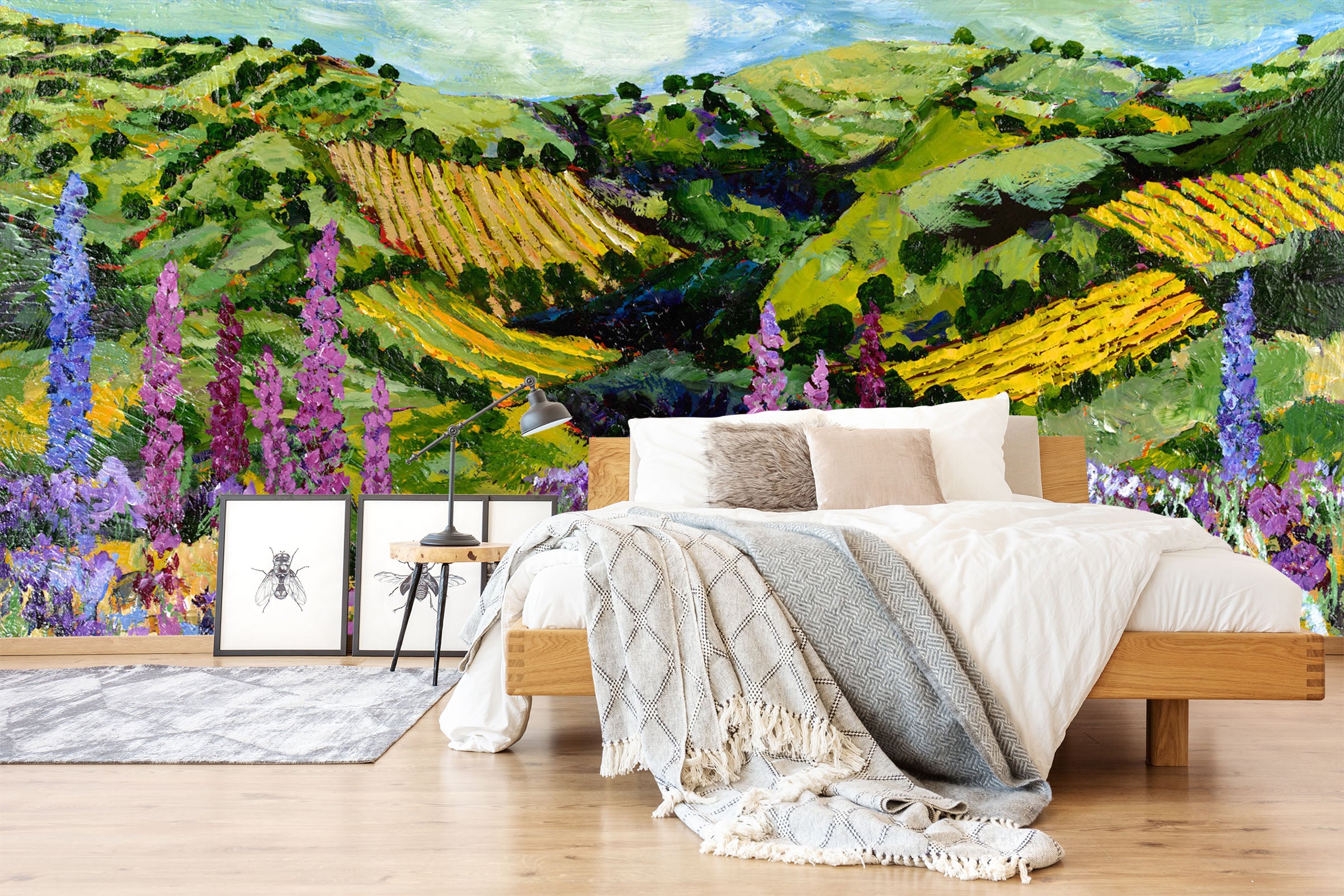 3D Colorful Garden 126 Allan P. Friedlander Wall Mural Wall Murals