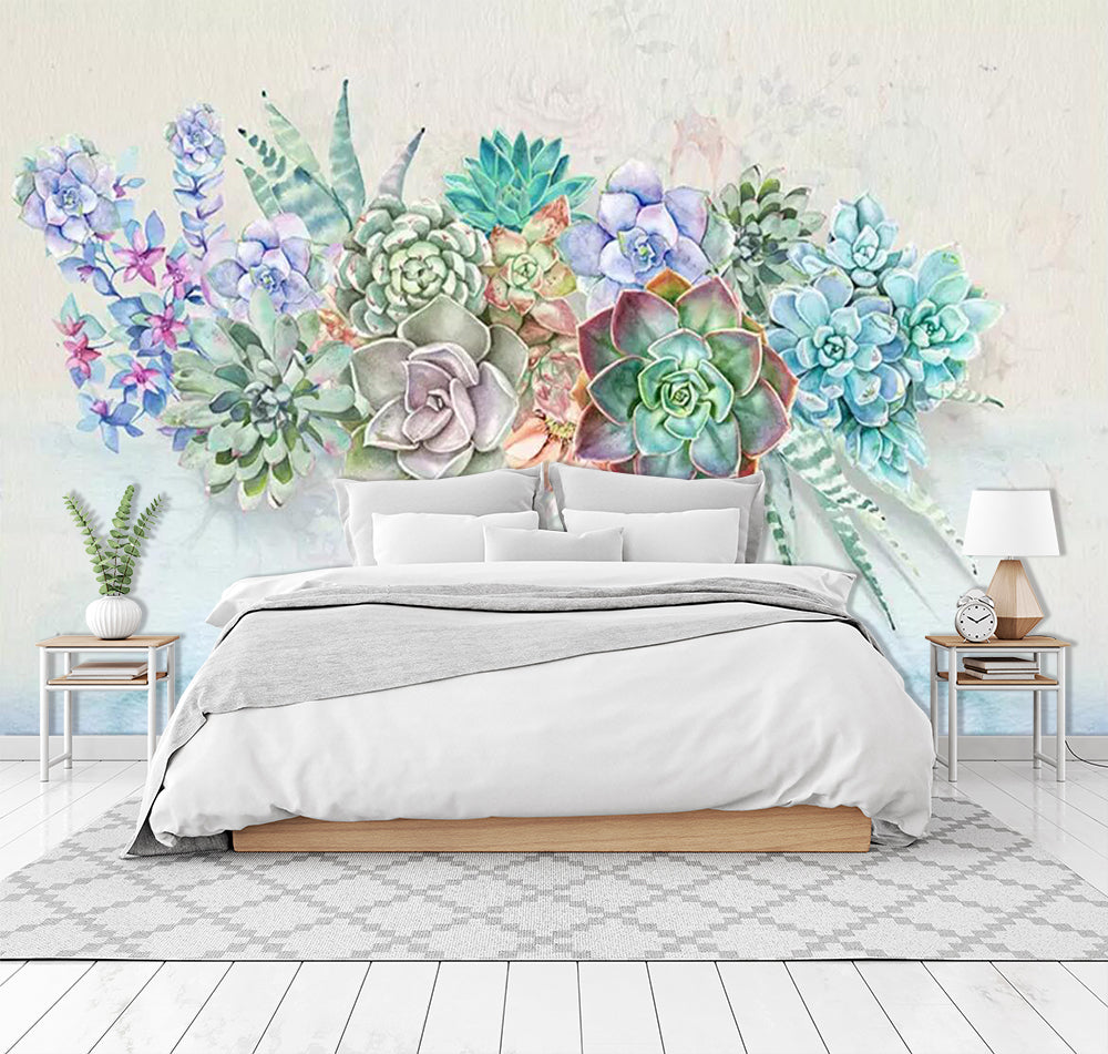 3D Succulents Aloe WC404 Wall Murals