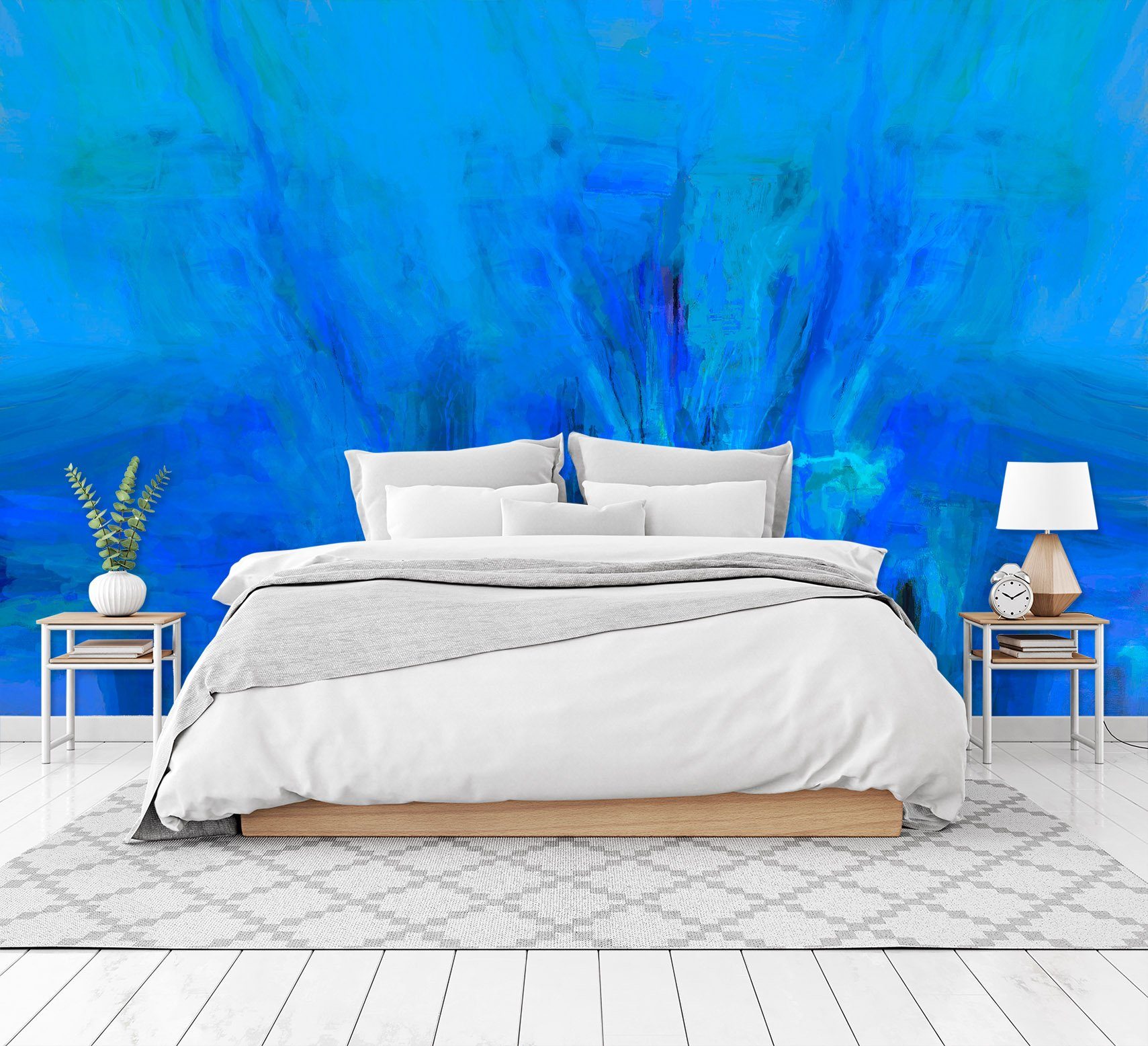 3D Blue Fantasy 1422 Michael Tienhaara Wall Mural Wall Murals Wallpaper AJ Wallpaper 2 