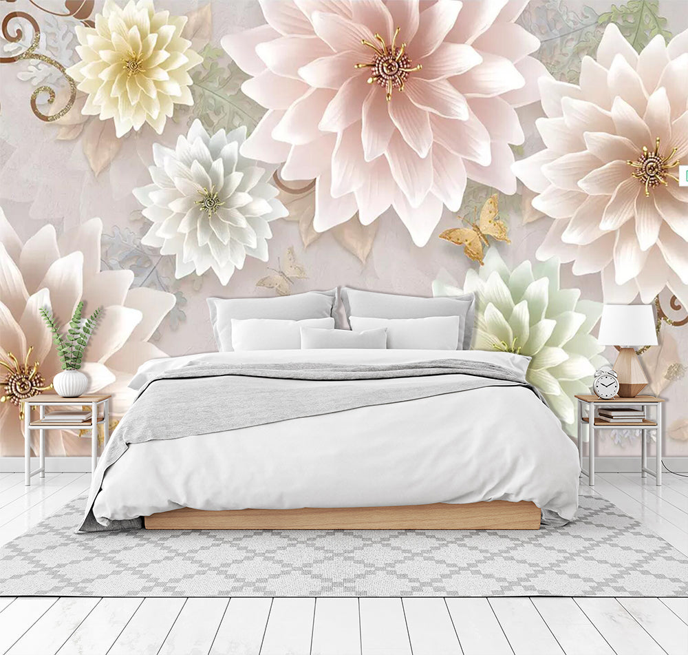 3D Color Flower WC483 Wall Murals