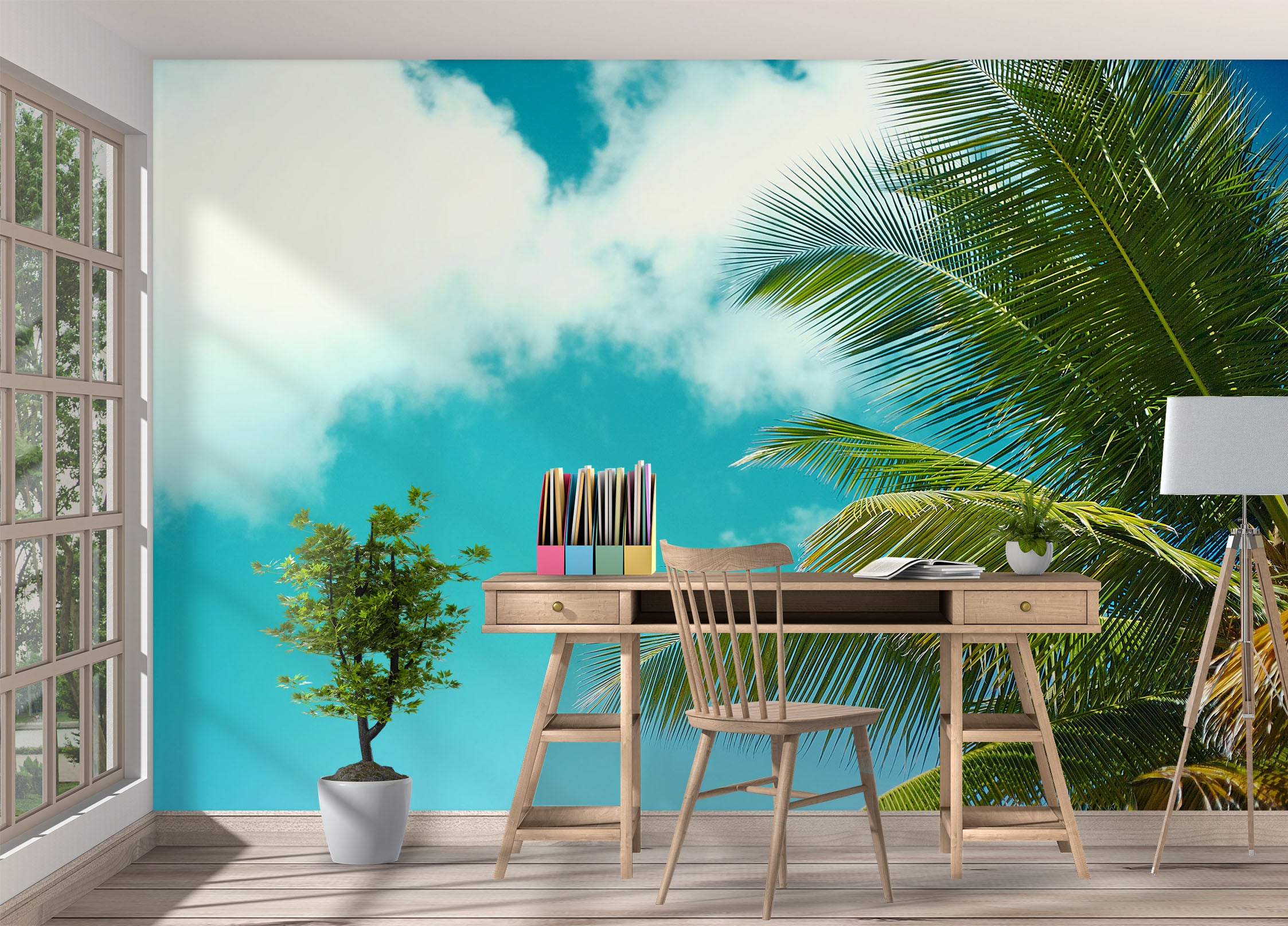 3D Coconut Sky 58075 Wall Murals