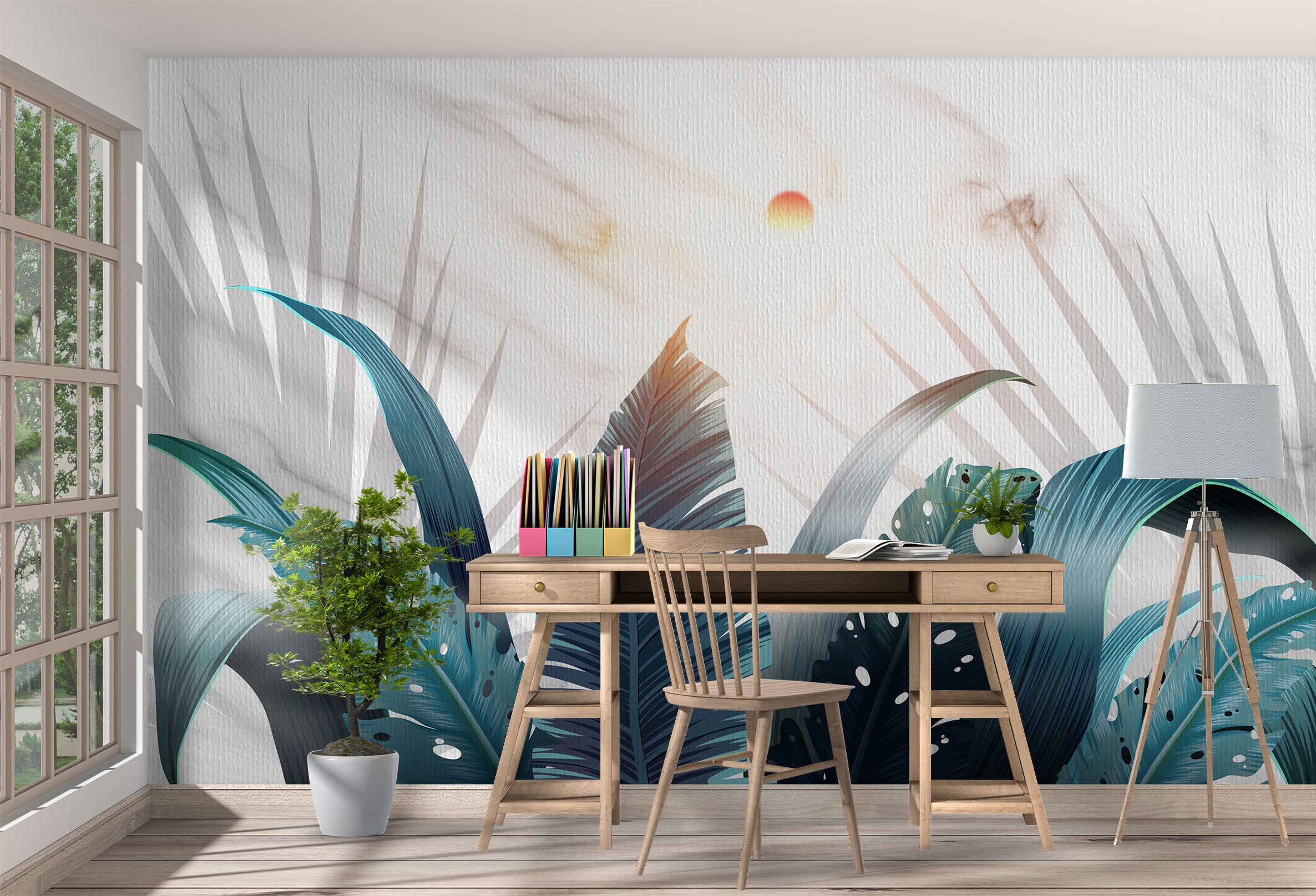 3D Graffiti Leaves 1074 Wall Murals