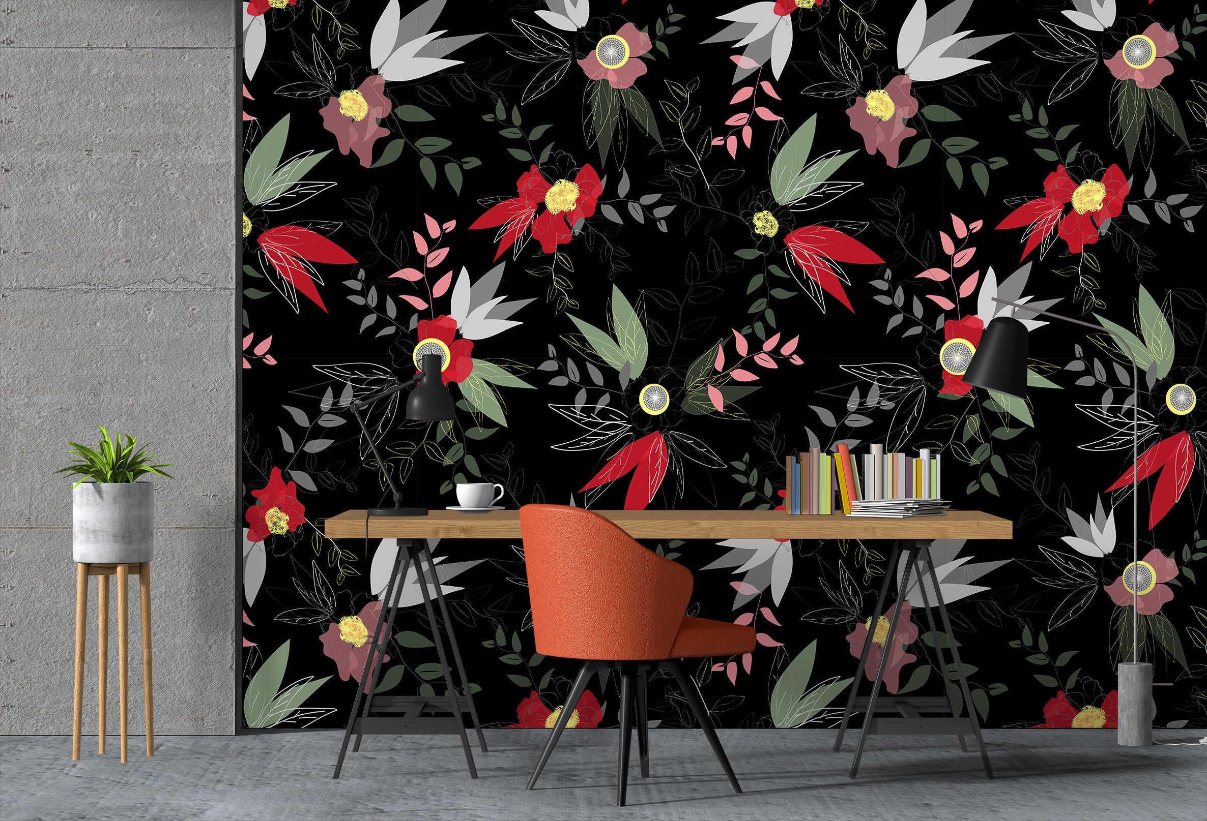 3D Flowers Pattern 12037 Kashmira Jayaprakash Wall Mural Wall Murals