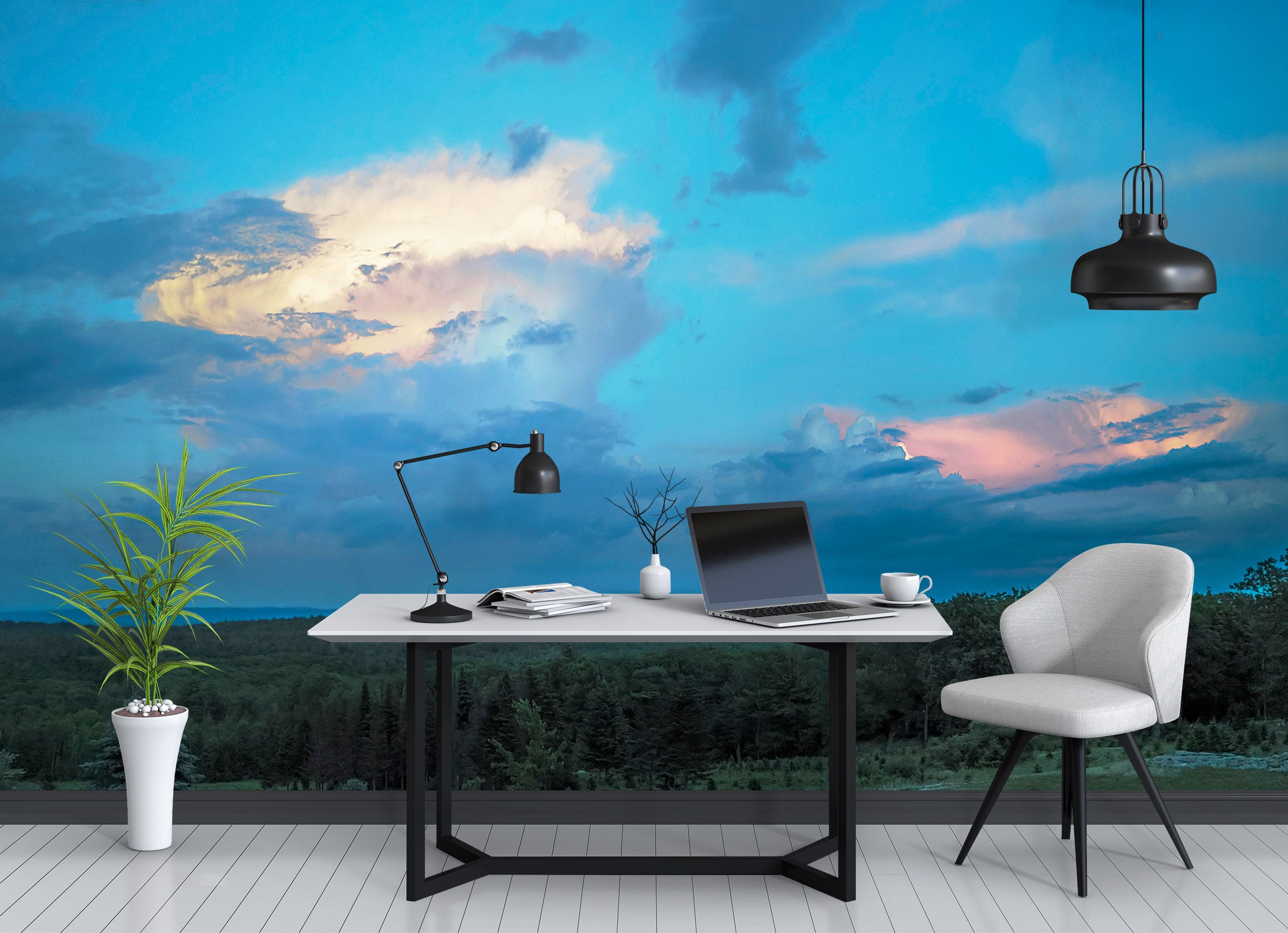 3D Clouds Sky 85012 Jerry LoFaro Wall Mural Wall Murals