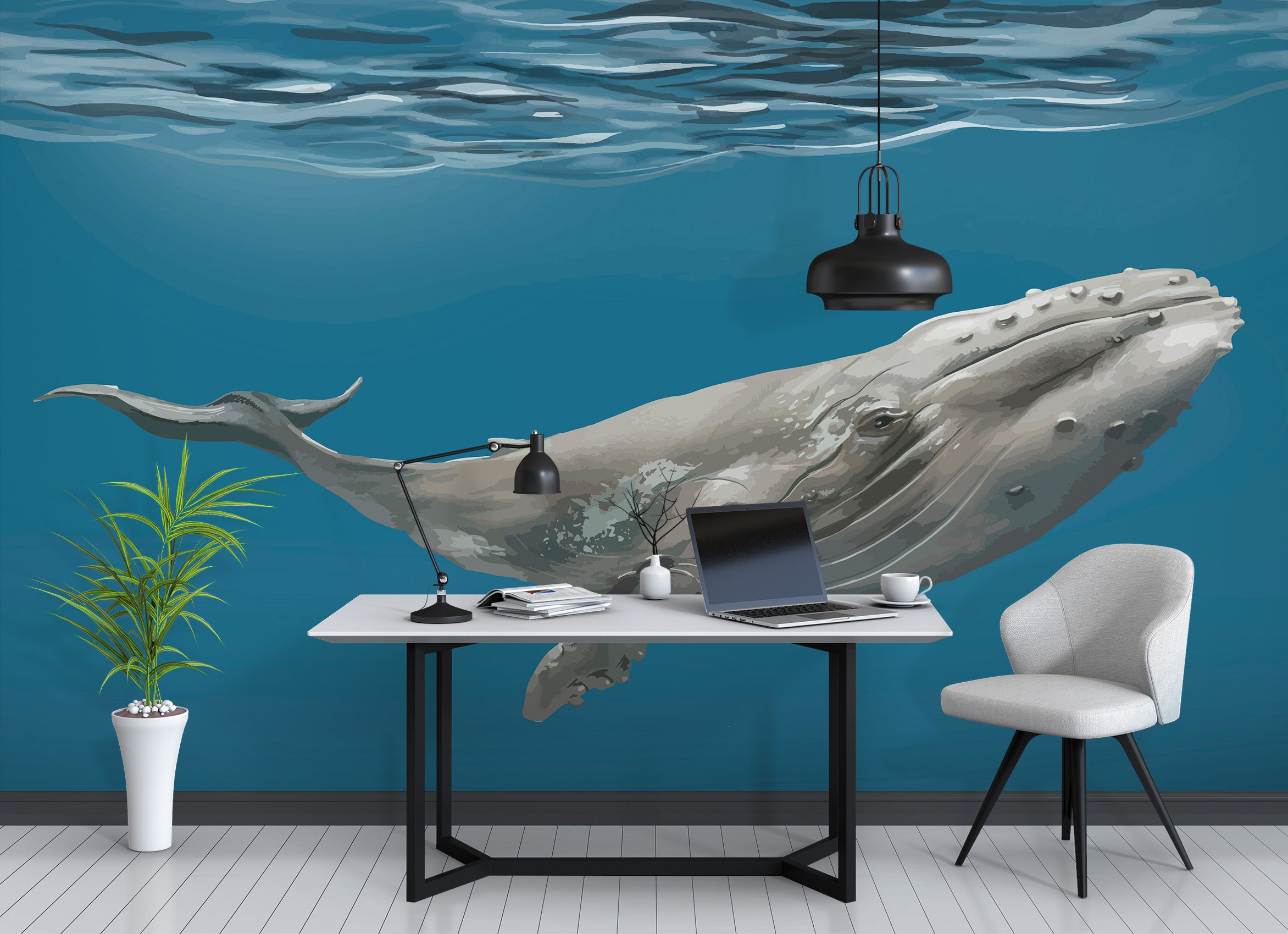 3D Whale 58030 Wall Murals