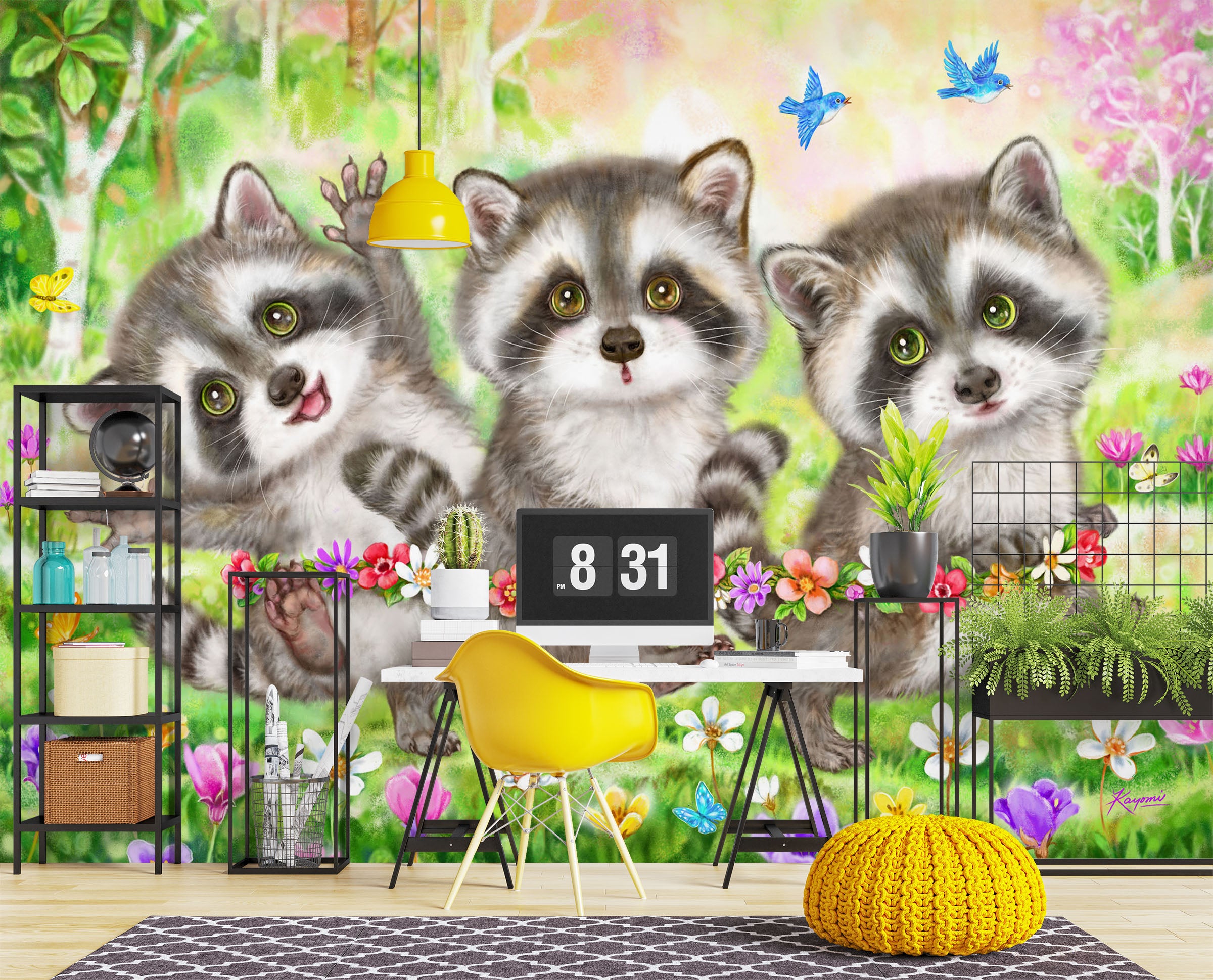 3D Cute Husky 5440 Kayomi Harai Wall Mural Wall Murals