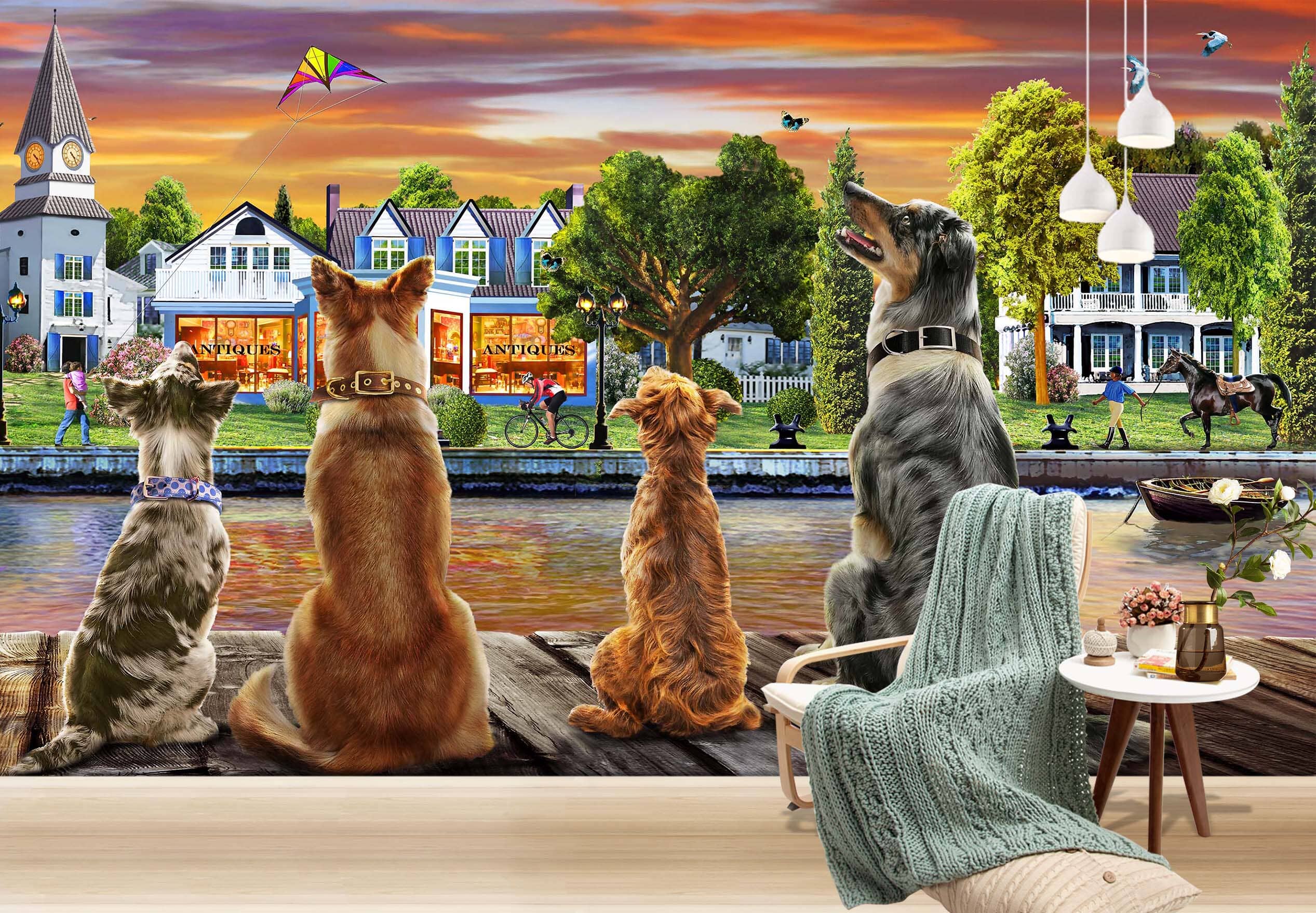 3D Watchdog 1423 Adrian Chesterman Wall Mural Wall Murals Wallpaper AJ Wallpaper 2 